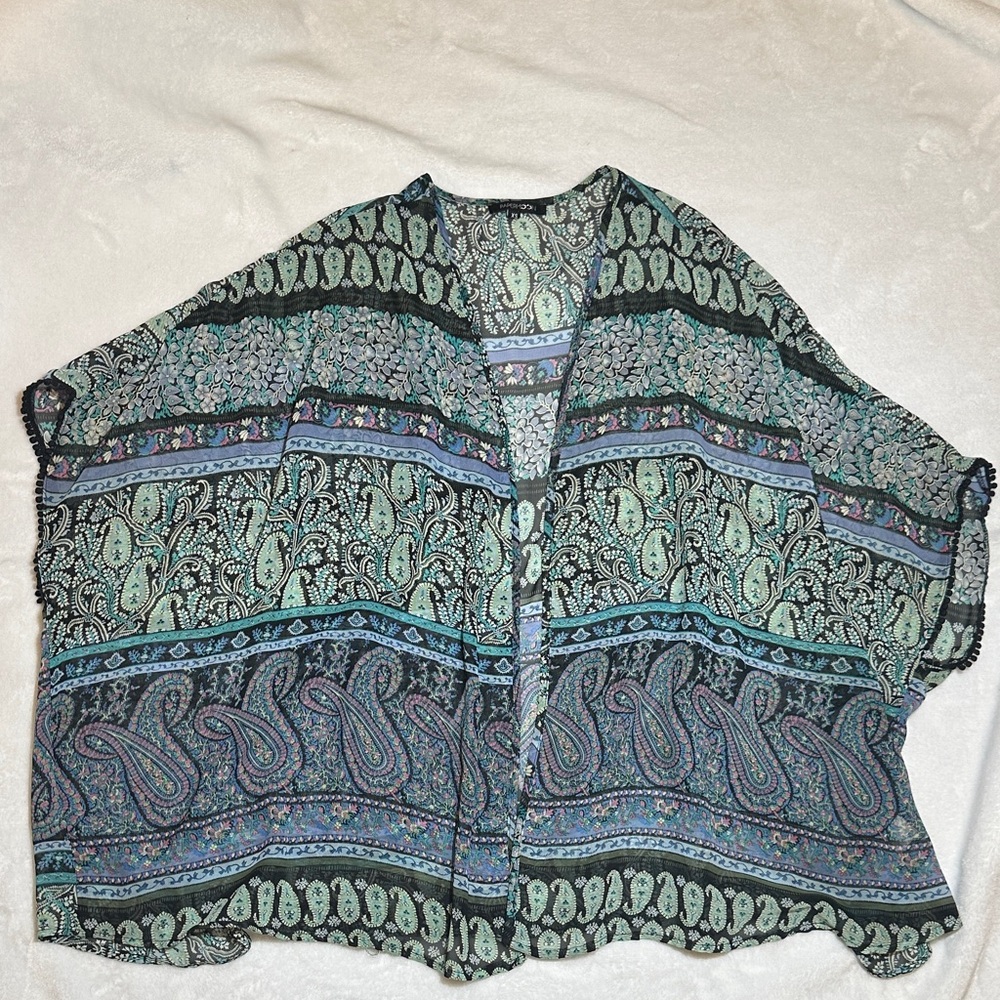 EEUC papermoon floral & paisley print Kimono XS